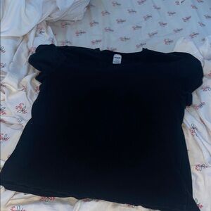 PINK Victoria's Secret Black Short Sleeve Tee